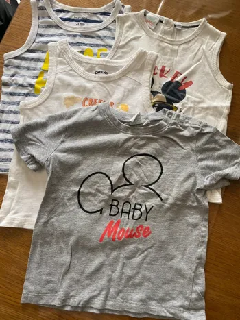 Lot 24 mois – 3 débardeurs + 1 tee-shirt garçon