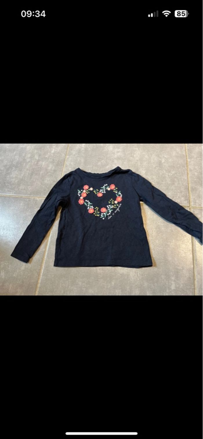 Lot de 5 tshirts manches longues fille - photo numéro 2