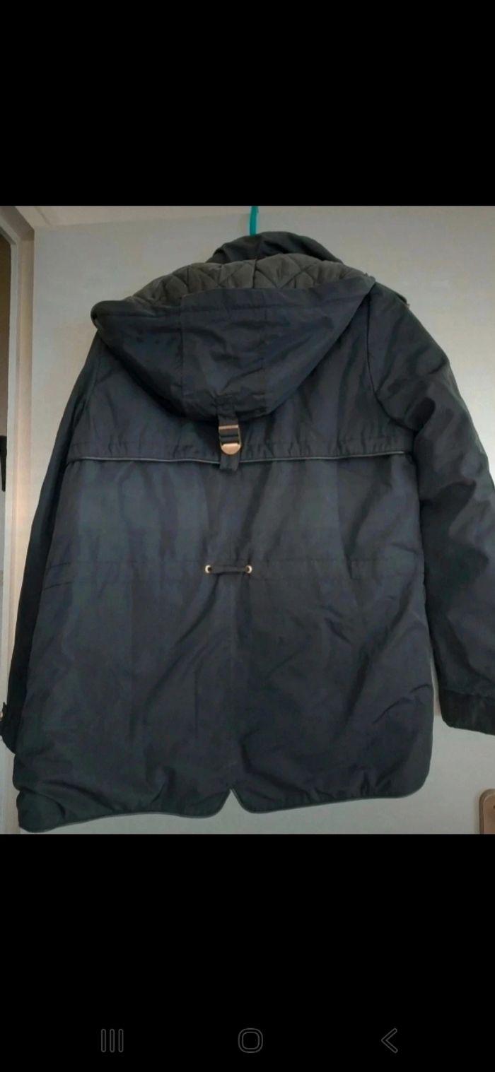 Parka noire femme avec poches et capuche taille S deluxe women - photo numéro 9