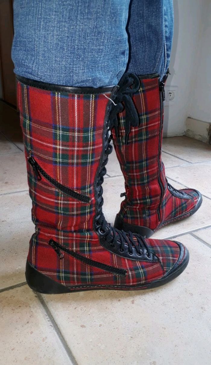 Bottes motif écossais ❤️