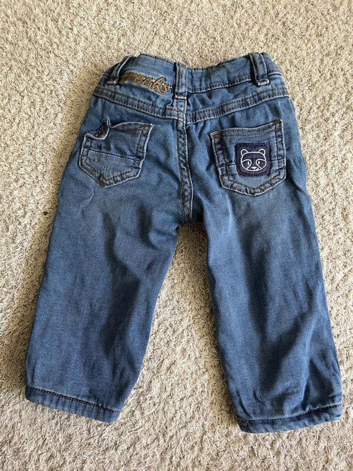 Jeans bleu clair garçon taille 9 mois marque Creeks - photo numéro 3