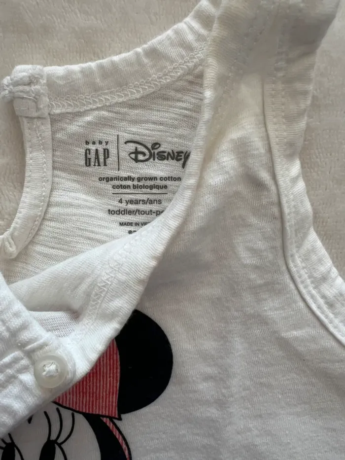 T-shirt Minnie GAP taille 4 ans - photo numéro 2