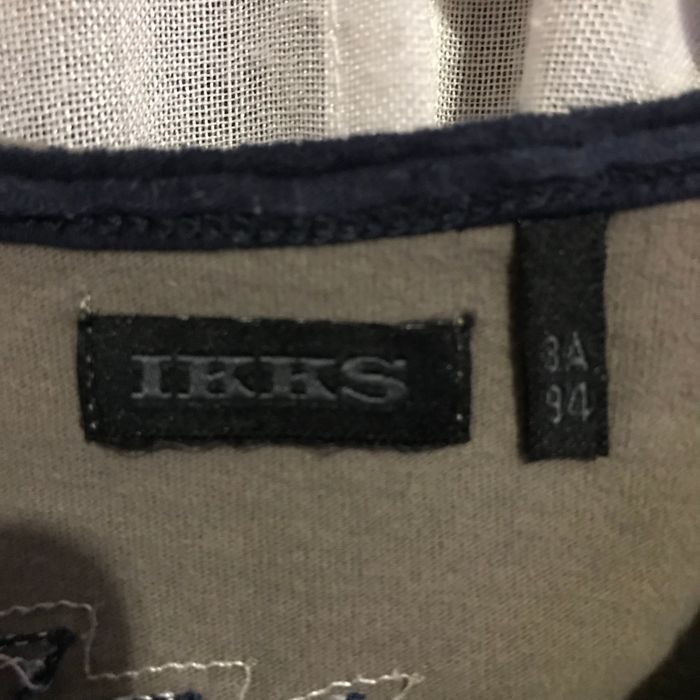 T-shirt kaki et bleu Marine 3 ans IKKS - photo numéro 5