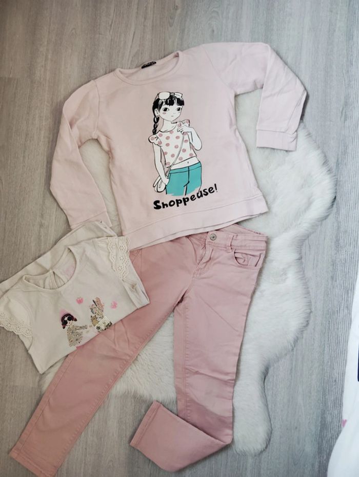 Ensemble rose 8 ans