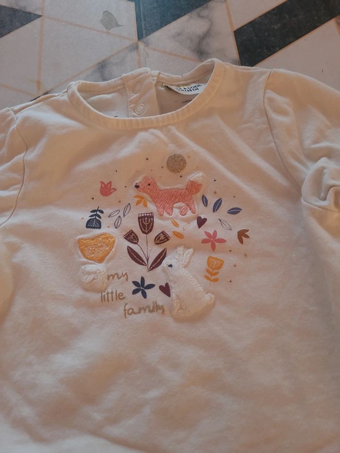 Haut manches longues fille 6 mois - photo numéro 2