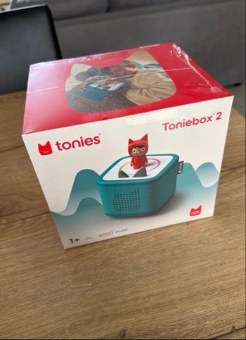 Toniebox vert d’eau tonies neuve sous blister + figurine créative + chargeur
