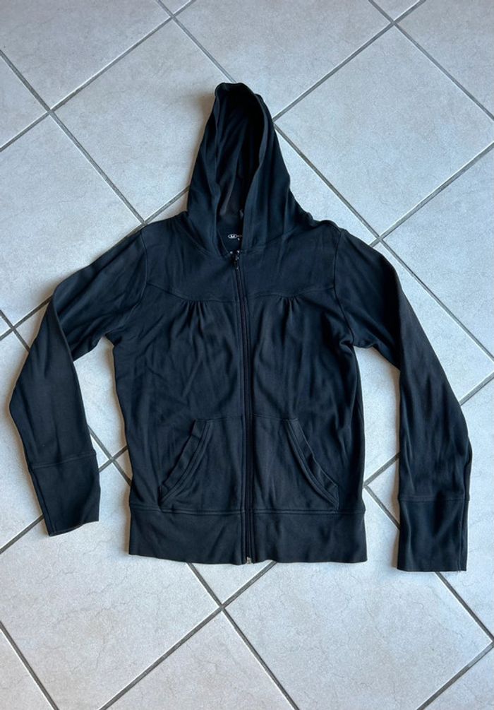Sweat gilet à capuche