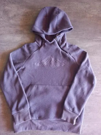 Sweat à capuche polaire garçon Queshua 8-9 ans.