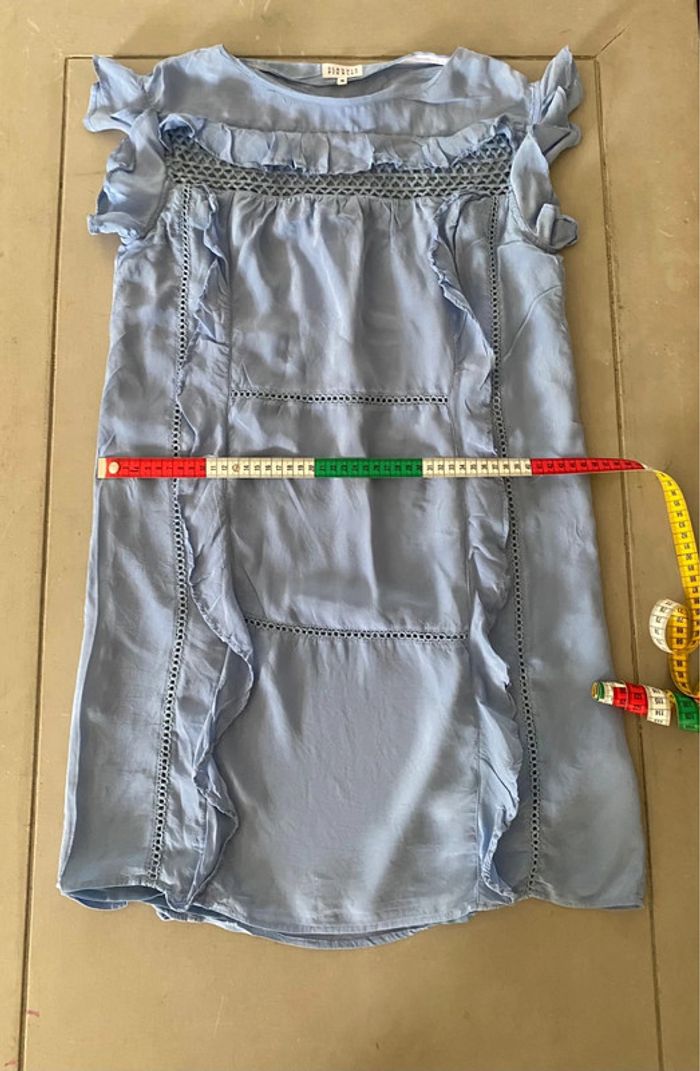 Robe Claudie Pierlot bleue taille 36 - photo numéro 12