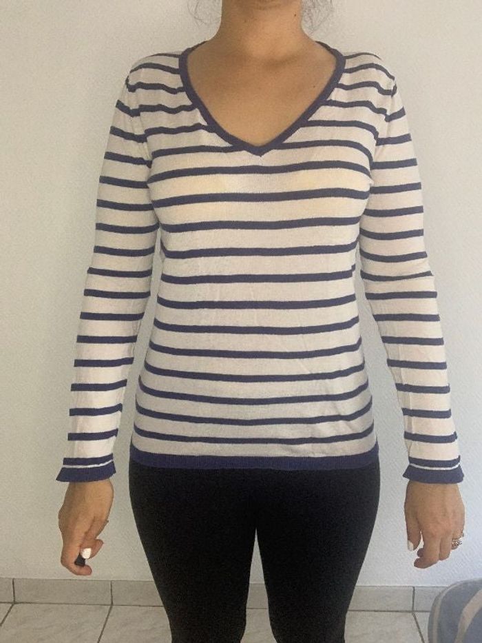 pull marinière fin