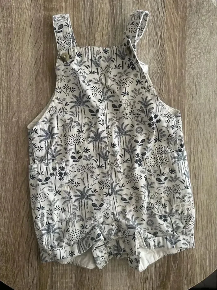 Ensemble garçon 12 mois 74 cm salopette - photo numéro 5