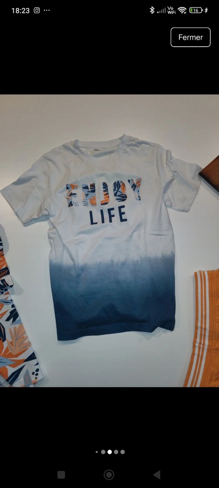 Lot ensemble été garçon 9 10 ans - photo numéro 6