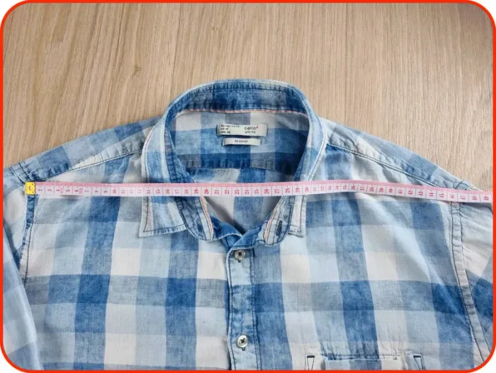 Chemise à rayures bleu et blanc Celio Taille L - photo numéro 6