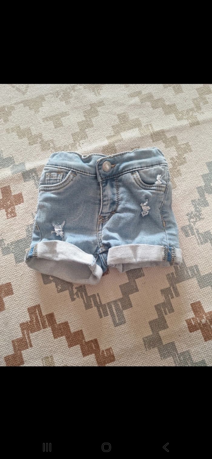 Short en jeans