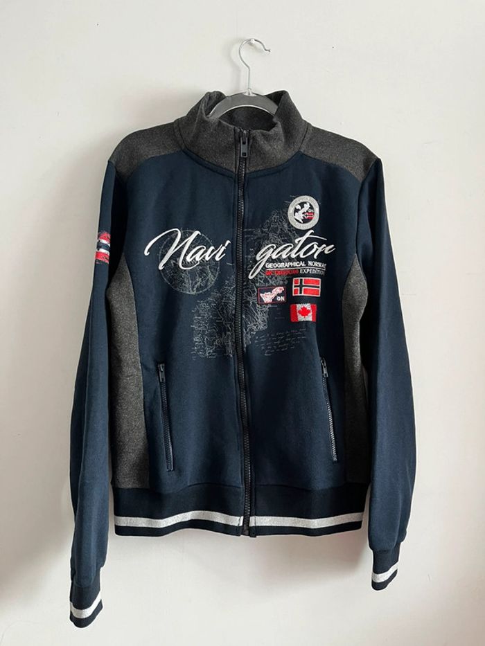Sweat zippé homme Geographical Norway taille L neuf