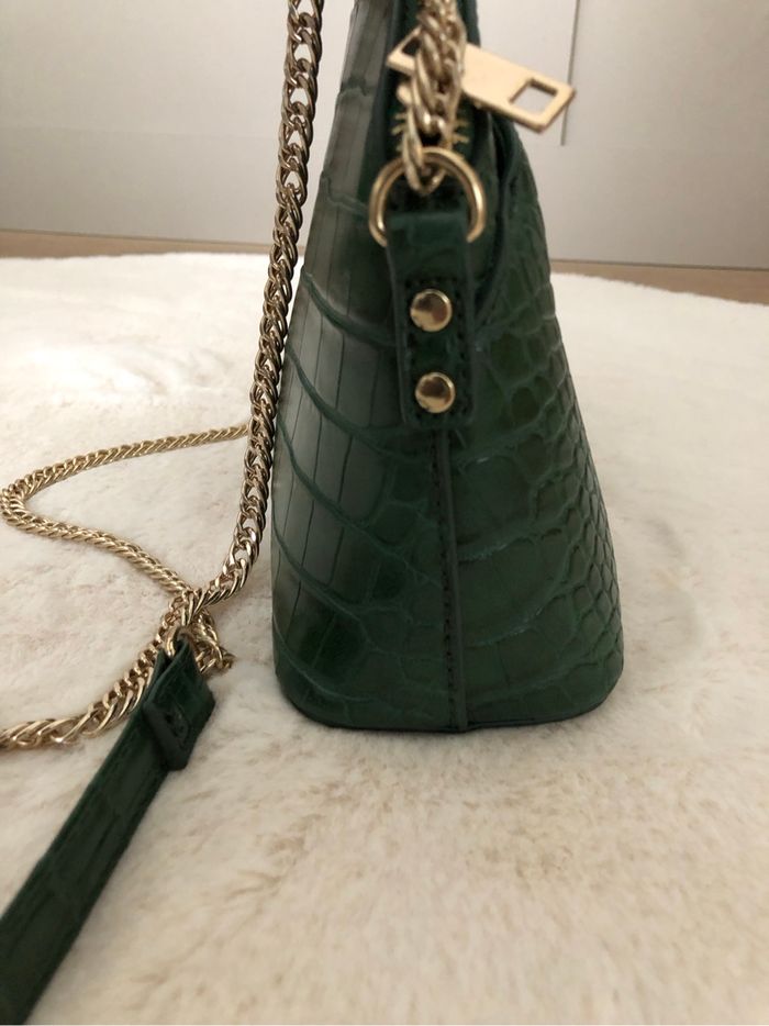 Sac vert sapin chaînette dorée - photo numéro 3