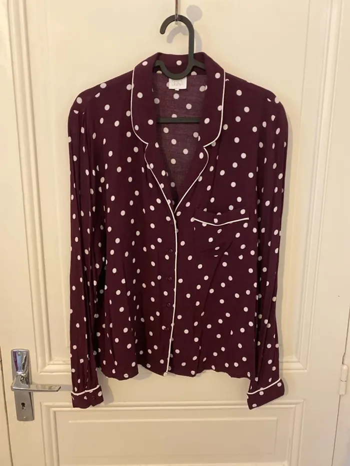 Chemise violette à pois Karl Marc John
