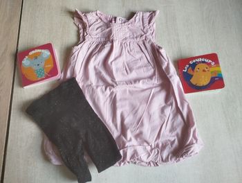 Robe 18 mois + collants paillettés 18/20