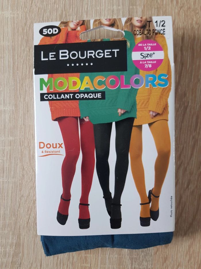 Le bourget, collant opaque, cobalt foncé, T 1/2 - photo numéro 2