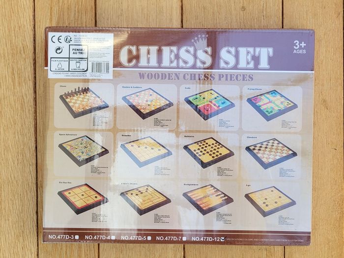 Coffret multi-jeux de société bois - 12 jeux classiques - photo numéro 2