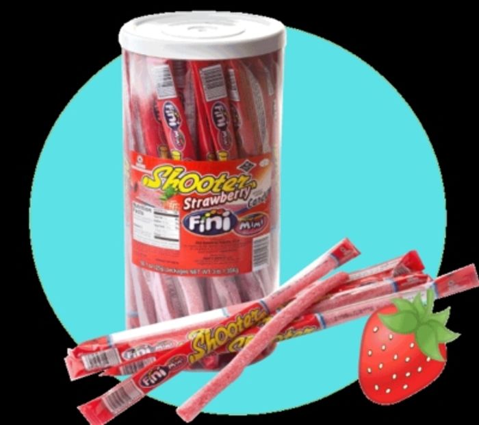 2 paille shooter à la fraise