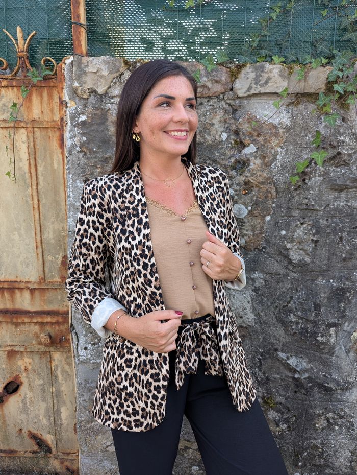 Blazer fluide Toulon motif léopard
TU