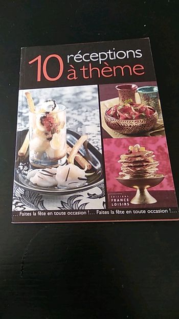Livre recettes réception à thème