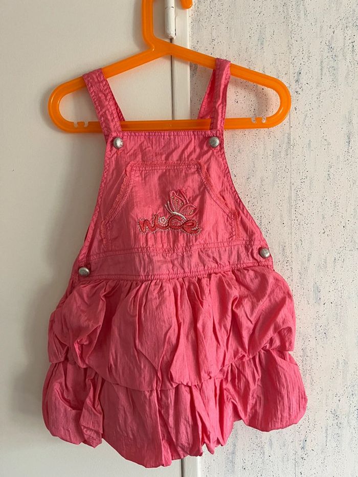 Jolie Robe à bretelle bouffante rose