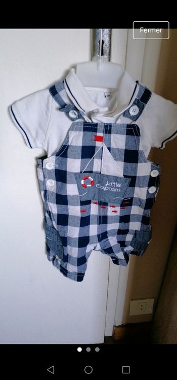 Salopette et tee shirt été 6 mois