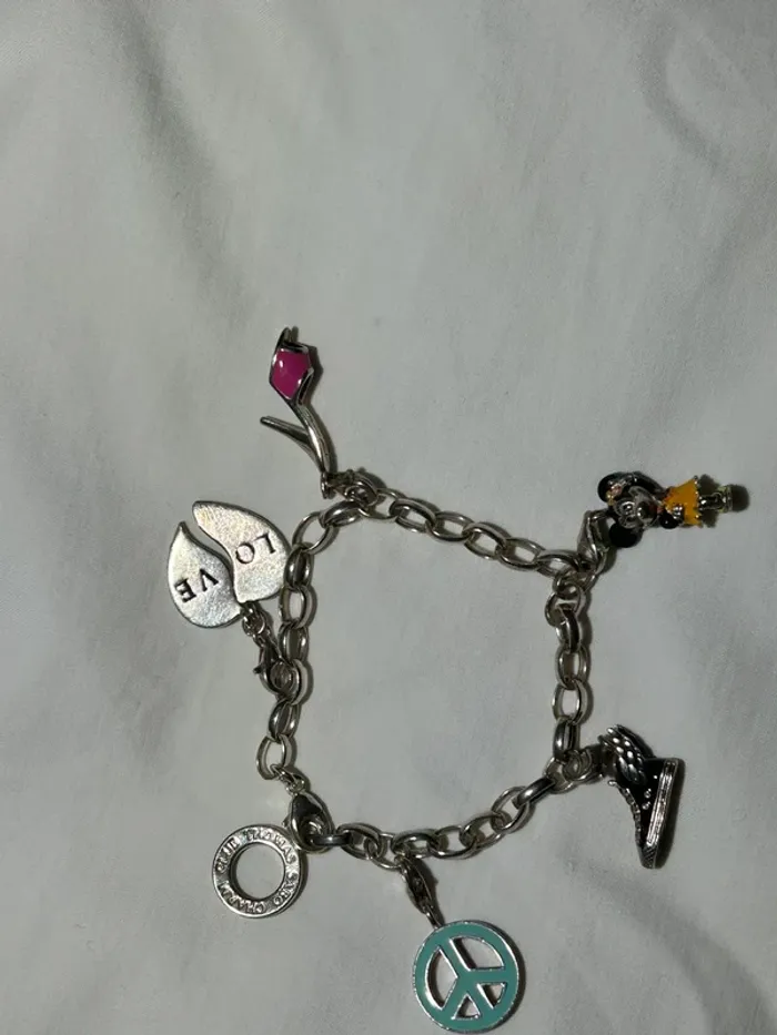 Bracelet Thomas Sabo Charm Club argent 925 avec 6 charms - photo numéro 2