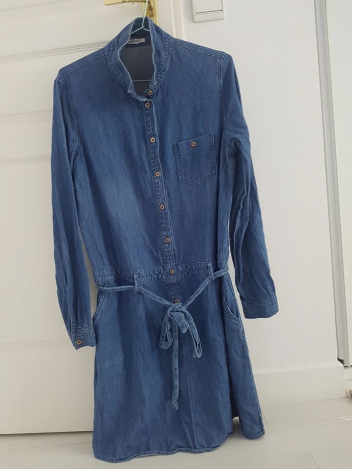 Tunique robe longue chemise en jeans Promod 38 Achat occasion