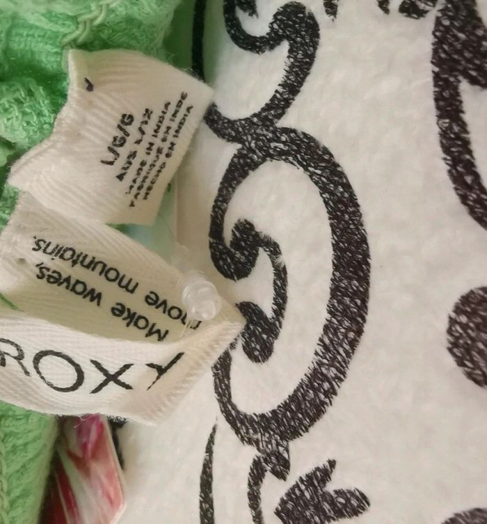 💕Joli Débardeur crop top court ROXY vert citron à smocks - Taille L/ 40 💕 - photo numéro 8