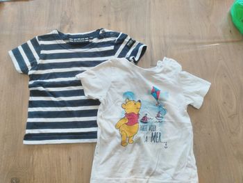 Lot de 2 t-shirts bébé 12 mois