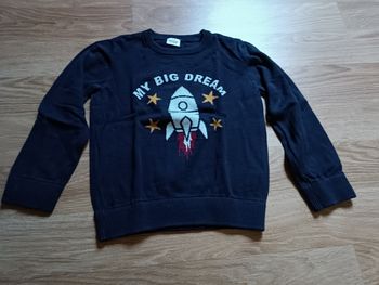 Pull bleu marine fusée, Tape à l'oeil, 8 ans