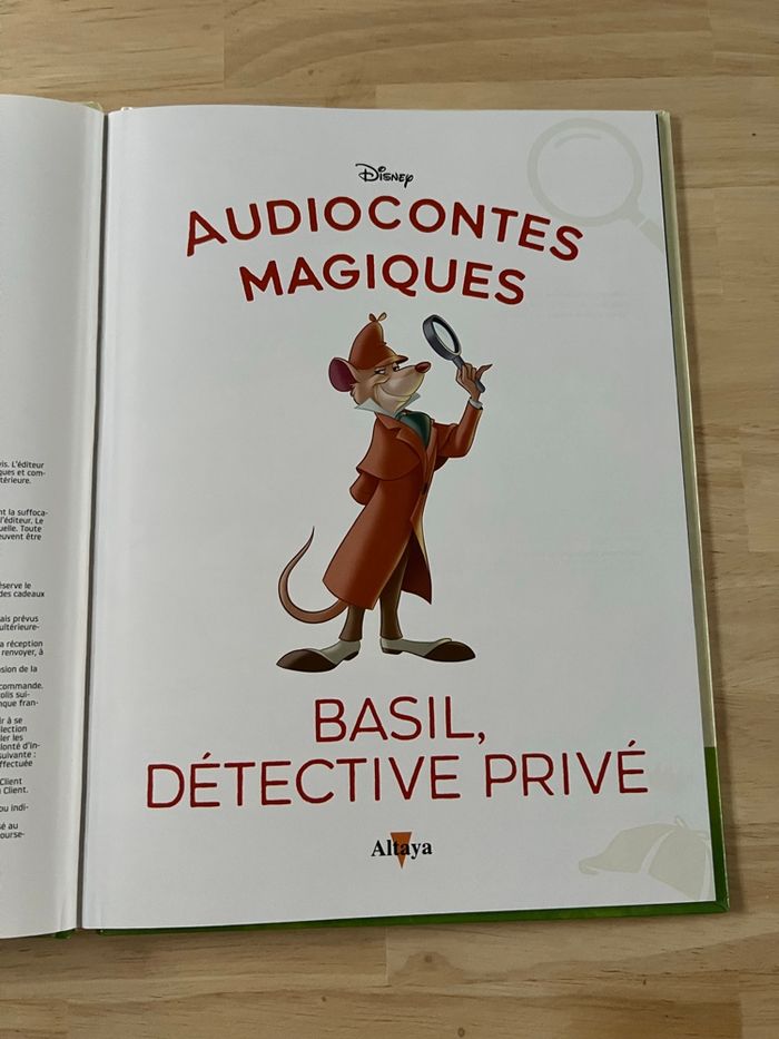 Livre Disney Audiocontes Magiques n°48 – Basil, Détective Privé – Bon État (Sans Figurines) - photo numéro 3
