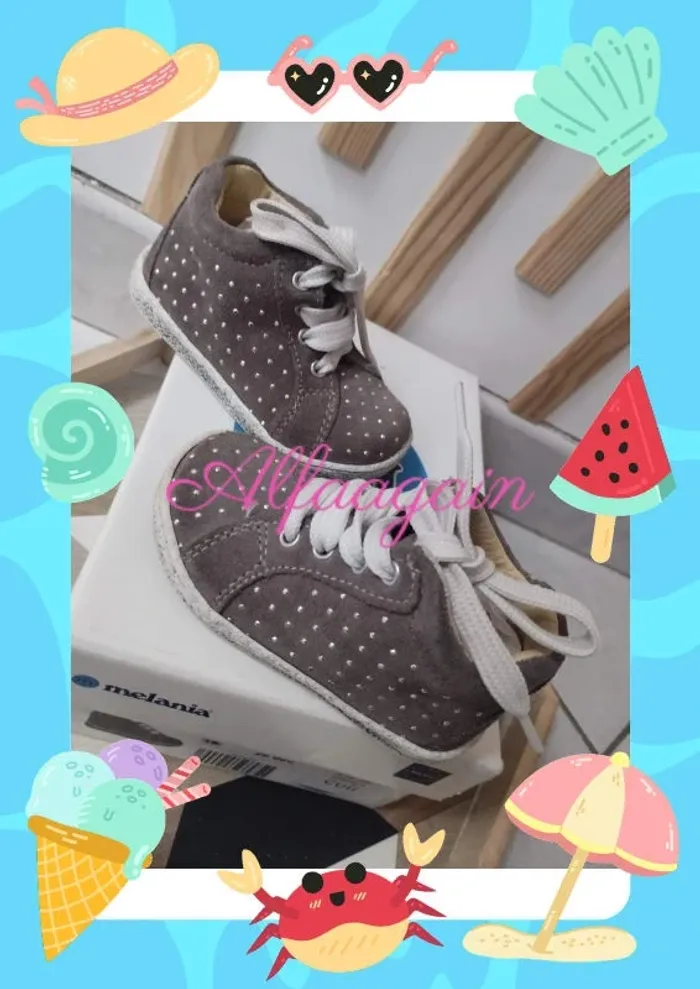 Chaussures neuves bébé 19 fille - photo numéro 2