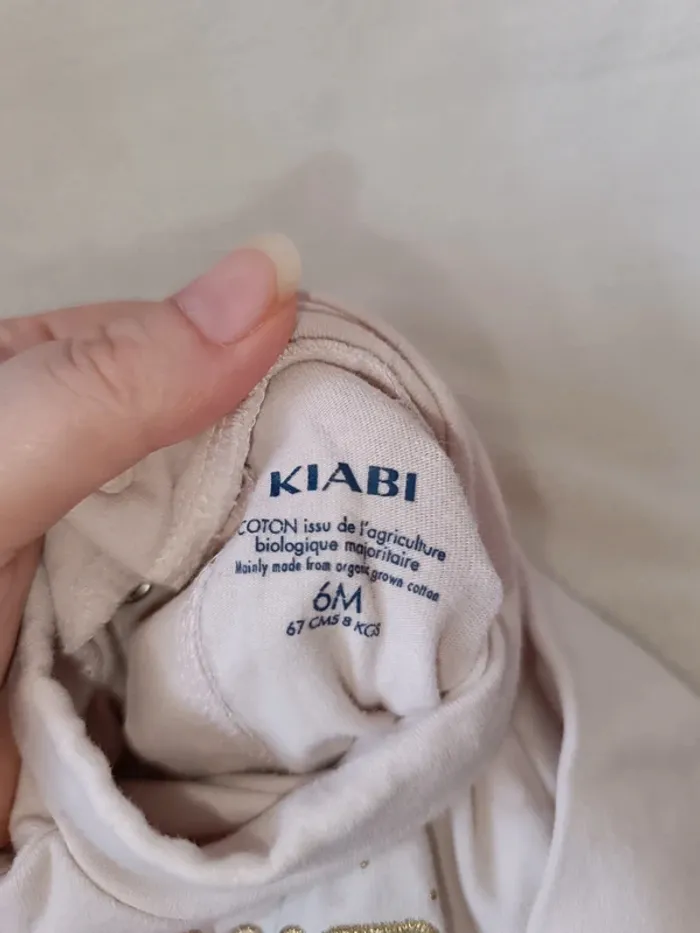 🎀 jolie petit haut col roulé rose taille 6 mois Kiabi 🎀 - photo numéro 4