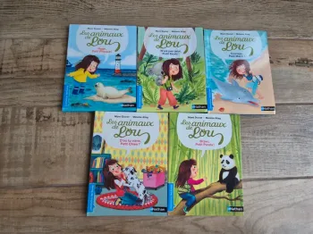 Lot de 5 livres Les animaux de Lou