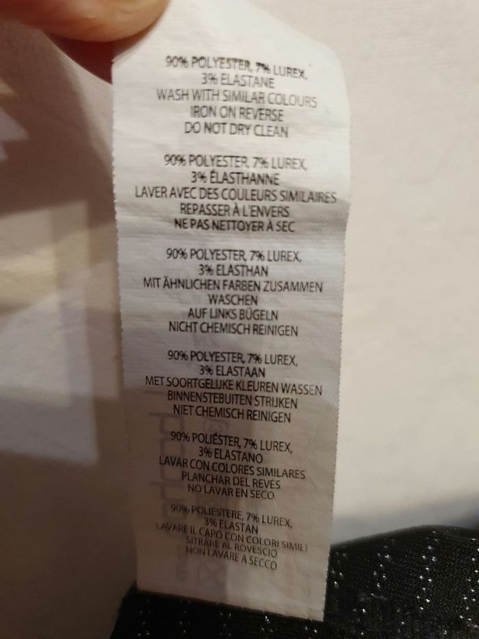 Robe de soirée à bretelles noire et argentée BOOHOO Taille 40 - photo numéro 5