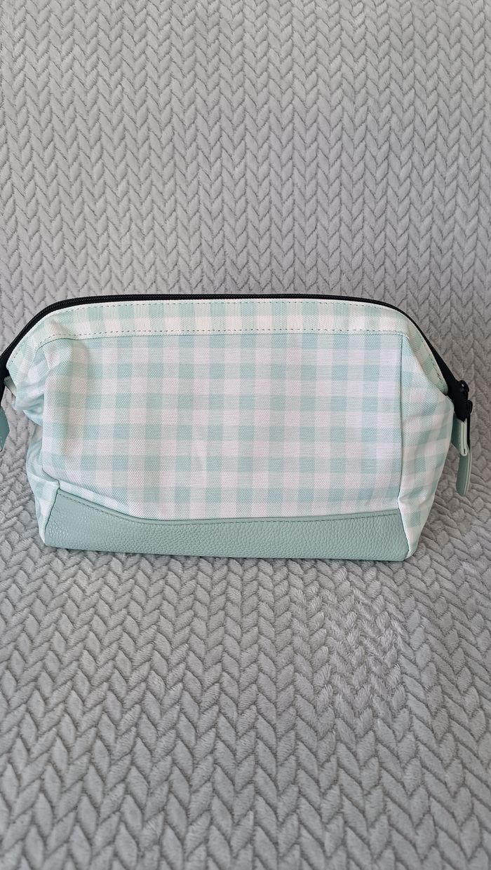 Trousse de toilette Cabaia Vichy bleu - photo numéro 2