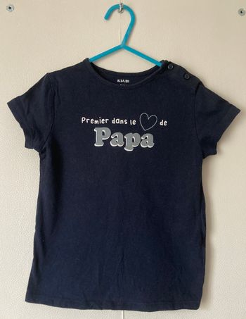 Tee-shirt à message coeur de Papa