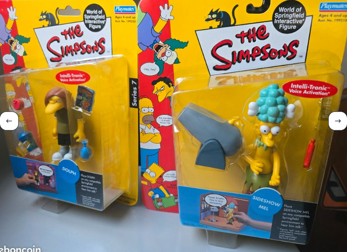 Figurine Playmates Simpsons Mel série 5 + Dolph série 7 WOS - photo numéro 4