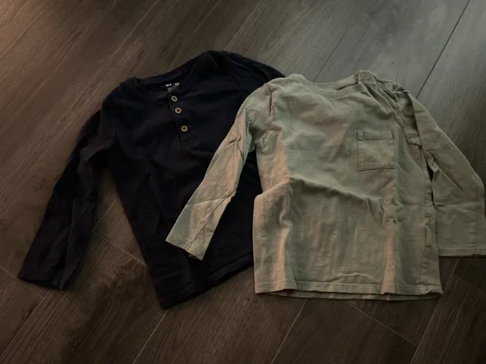 Lot 2 t shirt manche longue