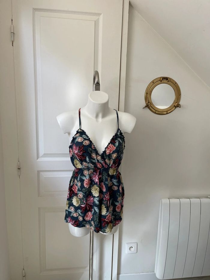 Combinaison short à fleurs - photo numéro 2