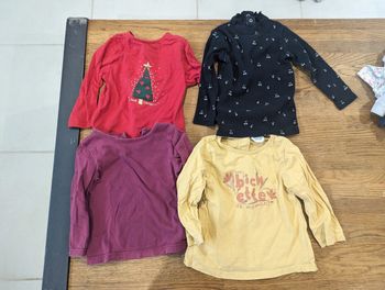 4 t-shirt ml 12 mois