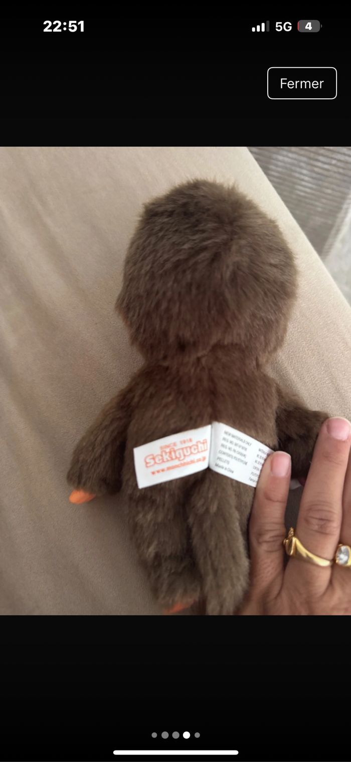 Peluche monchichi très bon état - photo numéro 5