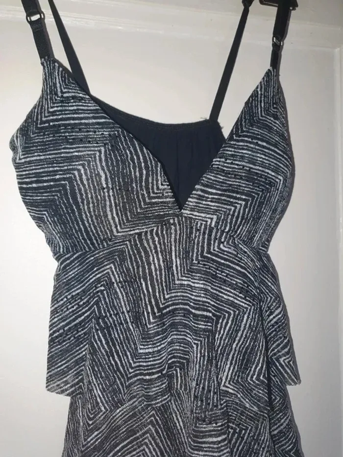 Débardeur / top rayé sequins noir Taille S - photo numéro 2