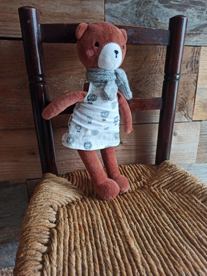 Peluche Monoprix madame ours tbe - photo numéro 2