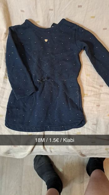 Pull robe à point doré