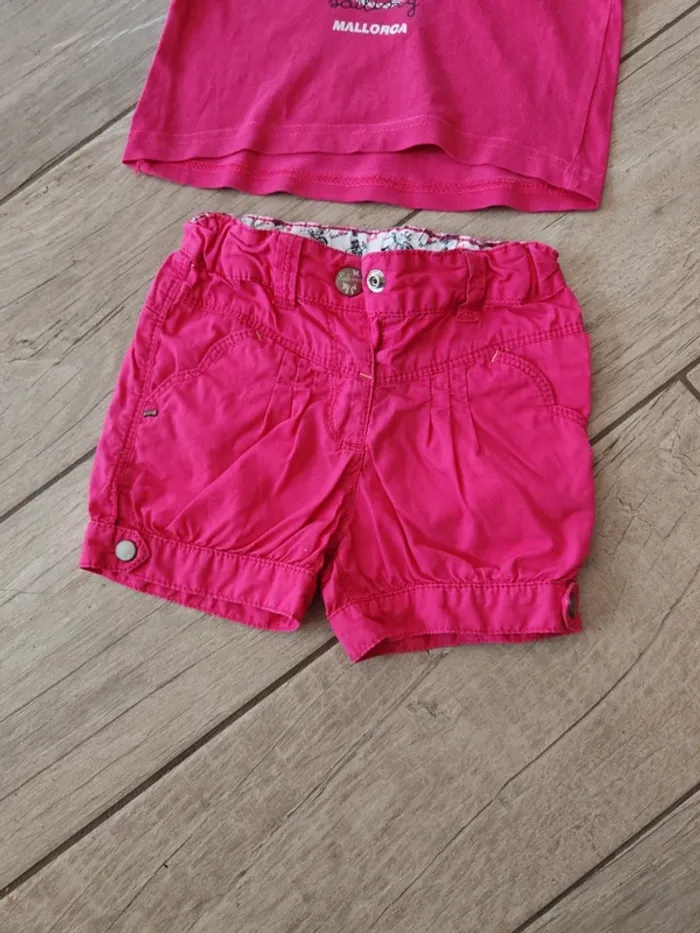 Ensemble rose fushia d'été 2/3 ans - photo numéro 2
